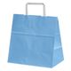 パックタケヤマ 紙手提袋 平紐手提袋 H平26 クリスタル ブルー XZT01018 1ケース(200個(50個×4))（直送品）