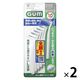 【日本歯科医師会推奨】 GUM（ガム）歯間ブラシ L字型 抗菌 サイズ SSS（1）超極細タイプ 1セット（10本入×2個） サンスター
