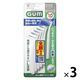 【日本歯科医師会推奨】 GUM（ガム）歯間ブラシ L字型 抗菌 サイズ SSS（1）超極細タイプ 1セット（10本入×3個） サンスター