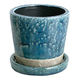 ダルトン フラワーポット DULTON 高さ9.5cm カラー グレーズド ポット ミッドナイトブルー 328777 1個（直送品）