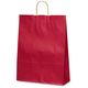 ベルベ 紙袋 自動紐手提袋 T-12 カラー(赤) 1447 1包(50枚)