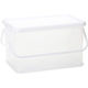 サンコープラスチック コンテナ クリア L シンプルホワイト 4973230171993 1個