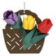 藤久 立体切り絵 花かご飾りキット チューリップ 0540213 1セット（直送品）