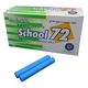 日本白墨工業 天神スクール72チョーク 青 72C-3 1箱（直送品）