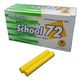 日本白墨工業 天神スクール72チョーク 黄 72C-4 1箱（直送品）