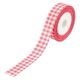 小堀リボン リボン Sギンガムチェックピンク22mmx23m NO.1100ピンク 1巻（直送品）