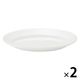 無印良品 磁器 リムオーバル皿 大 白 約２８×１９ｃｍ 1セット（1枚×2） 良品計画