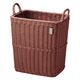 サンリツ KLEANE PLUS洗える抗菌素材の脱衣バスケット ブラウン 　1個