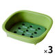 八幡化成 versa soap plate ヴァーサ ソーププレート グリーン 　1セット（3個）
