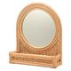 【軒先渡し】HIKRI ANYAM ラタン ミラー 幅385×奥行120×高さ445mm ANYAM  2 WAY MIRROR 1台（直送品）