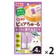 いなば CIAO チャオ ピュアちゅーる 猫 まぐろ＆贅沢本まぐろ 国産（14g×4本）2袋 ちゅ～る キャットフード ウェット 猫用 おやつ