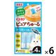 いなば CIAO チャオ ピュアちゅーる 猫 かつお かつお節入り 国産（14g×4本）6袋 ちゅ～る キャットフード ウェット 猫用 おやつ
