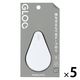 コクヨ テープのり GLOO（グルー） 本体 しっかり貼るタイプ M タ-GM400-08 1セット（1個×5）