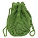 オカ 巾着 バッグ マルシェシリーズ ドローストリングバッグ 手編み 洗濯OK グリーン 457856 1個（直送品）