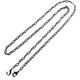 日本紐釦貿易 チェーンショルダー 120cm ブラックニッケル・イブシ TYC3101-BN 1本