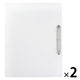 無印良品 ポリプロピレンファイル ２穴 リング式 Ａ４サイズ用 約縦３０９×横２４１×背幅２９ｍｍ 1セット（1個×2） 良品計画