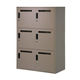 PREDONA(プレドナ)スチール パーソナルロッカー6人用(シリンダー錠)上置き用 幅800×奥行400×高さ1170mm モカブラウン（取寄品）