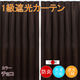 フォレストリンク 防炎遮光1級 カーテン 1350×2300mm ブラウン cu1108cho-135-230-2 1セット(2枚入)（直送品）