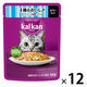 カルカン（kalkan）4種のおいしさ まぐろ・たい・白身魚・さけ入り ゼリー仕立て 60g 12袋 キャットフード ウェット