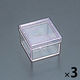 ナカバヤシ キャパティソリッド フタ付/スクエア CSD-BK2 1セット(1個×3)