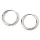 ステンレスフープワンタッチピアス2 シルバー LAKOLE/ラコレ