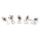ミニハートピアス5点セット シルバー LAKOLE/ラコレ