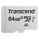 Transcend（トランセンド）microSDXCカード 64GB　U1/A1対応 TS64GUSD300S 1個