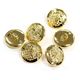 日本紐釦貿易(Nippon Chuko) メタリックボタン 15mm G ゴールド 7160G-15 1セット(6個入×3袋、合計（直送品）
