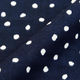 日本紐釦貿易(Nippon Chuko) ドット ランダム Wガーゼ生地 ネイビー 巾約110cm×1mカット 4850WR-F-1M（直送品）