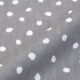 日本紐釦貿易(Nippon Chuko) ドット ランダム Wガーゼ生地 グレー 巾約110cm×1mカット 4850WR-A-1M（直送品）