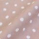 日本紐釦貿易(Nippon Chuko) ドット ランダム Wガーゼ生地 ピンクベージュ 巾約110cm×2mカット 4850WR-H-2M（直送品）