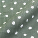 日本紐釦貿易(Nippon Chuko) ドット ランダム Wガーゼ生地 グリーン 巾約110cm×1mカット 4850WR-I-1M（直送品）