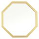 パラデック スタンド&ウォールミラー 八角形ミラー Sサイズ 20×20cm オクタム ゴールド 450687 1個（直送品）