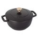 ツヴィリングJ.A.ヘンケルスジャパン ストウブ ワナベ Ｍ ブラック 18cm STAUB　ガス IH 鋳物鍋 両手 1個