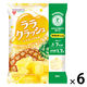 ゼリー 個包装 お配り菓子 蒟蒻畑ララクラッシュ　パイナップル味 1セット（1個×6）
