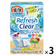 入浴剤 炭酸 温泡 ONPO リフレッシュクリア 夏用 1セット（1箱（4種×3錠入）×3） 透明タイプ アース製薬