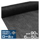 ミナト電機工業 ロール式 遮光ネット 6m×50m 遮光率90% 厚手 黒 mt-0018005 1個（直送品）
