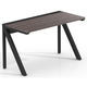 スマイル LASH デスク 幅1200×奥行600×高さ720mm ダークアッシュ×ブラック 1台（取寄品）