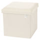 ストレージスツール（スクエア） アイボリー LAKOLE/ラコレ