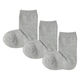 無印良品 キッズ 足なり直角 靴下（３足組） キッズ１５～１９ｃｍ グレー 良品計画