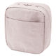 無印良品 リンクルナイロン 大きく開くスクエアポーチ ピンク 約１４×１６×６ｃｍ 良品計画