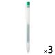 無印良品 さらさら描けるゲルインキボールペン ノック式 ０．３ｍｍ 緑 1セット（1本×3） 良品計画
