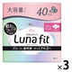 【生理用品】 大容量 ナプキン 多い昼用 羽つき 23cm エリス 素肌のきもちルナフィット 1セット（40枚×3） 大王製紙