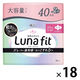 【生理用品】 大容量 ナプキン 多い昼用 羽つき 23cm エリス素肌のきもちルナフィット 1セット（40枚×18） 大王製紙