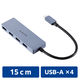 USBハブ A×4ポート タイプCコネクタ USB3.2(Gen1) 薄型 ネイビー U3HC-H040NV エレコム 1個（直送品）