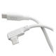 Ｌ字シリコンケーブル240Ｗ　ＣｔｏＣ　1ｍ　ホワイト