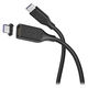 マグネットシリコンケーブル（ストレート端子　ＣｔｏＣ　2ｍ　ブラック）