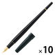 パイロット 万年筆 デスクペン 金色仕様 ブラック軸 中字（M） P-DPP-1S-BM 1セット（1本×10）
