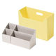 吉川国工業所 持ち運びができる収納ボックス インナーオーガナイザーS・L付き イエロー MBー02_Y 1個