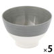 ツヤツヤ塗分け汁椀2 グレー 1セット（1個×５） LAKOLE/ラコレ